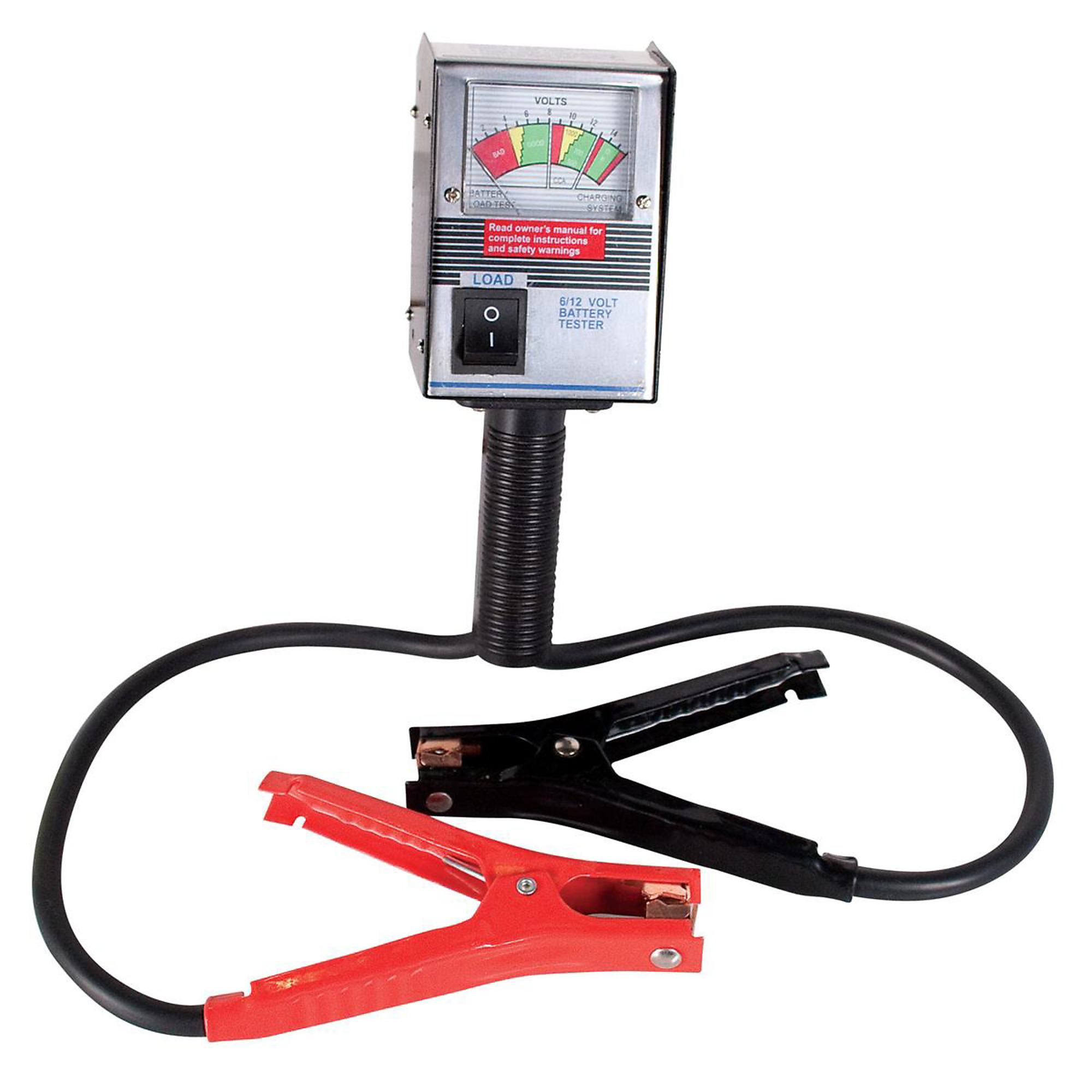 FJC Battery Tester — 125 Amp, Tests 6V and 12V Batteries, Quick 10-Second Load Test, Model# FJC45107